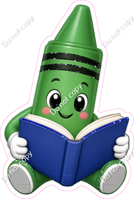 Green Crayon Character