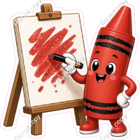 Red Crayon Character