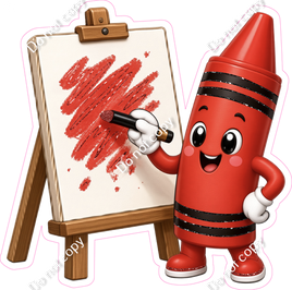 Red Crayon Character