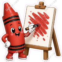 Red Crayon Character