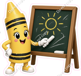 Yellow Crayon Character