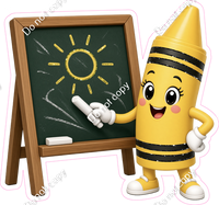 Yellow Crayon Character