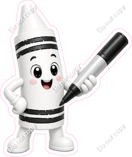 White Crayon Character
