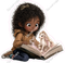 Kids with Magical Books - Girl Horse