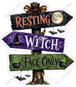 Halloween - Resting Witch Face Only