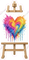 Easel - Heart