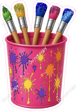 Paintbrush Bucket - Pink