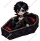 Vampire Boy in Casket