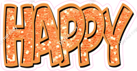 Happy Birthday - Amber Sparkle