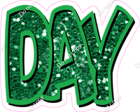 Happy Birthday - Green Sparkle