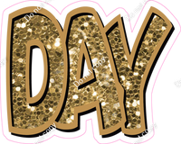 Happy Birthday - Gold Sparkle
