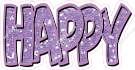 Happy Birthday - Lavender Sparkle