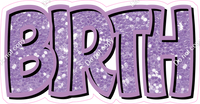 Happy Birthday - Lavender Sparkle