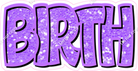 Happy Birthday - Lilac Sparkle