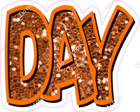 Happy Birthday - Orange Sparkle