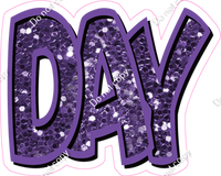 Happy Birthday - Purple Sparkle