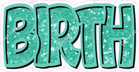 Happy Birthday - Mint Sparkle
