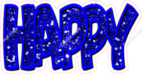 Happy Birthday - Blue Sparkle