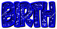 Happy Birthday - Blue Sparkle