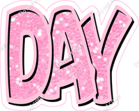Happy Birthday - Baby Pink Sparkle