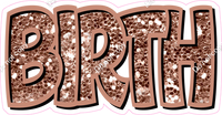 Happy Birthday - Rose Gold Sparkle
