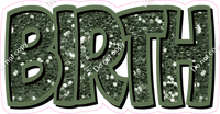 Happy Birthday - Sage Sparkle