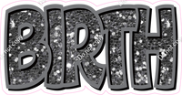 Happy Birthday - Silver Sparkle
