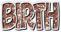 Happy Birthday - White Rose Gold Sparkle