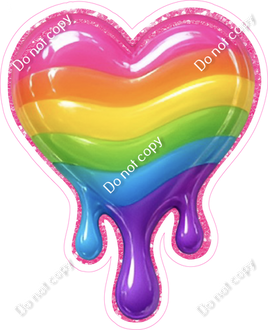 Drip Heart - Rainbow