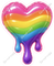 Drip Heart - Rainbow