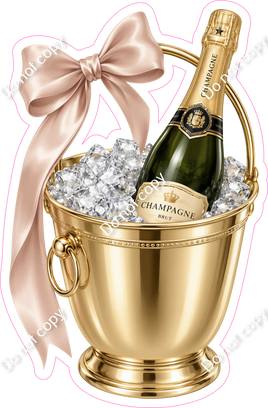 Champagne Bottle & Glasses