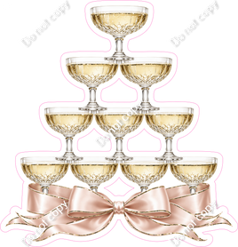Champagne Glasses Pyramid
