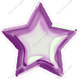 Lavender Foil Star