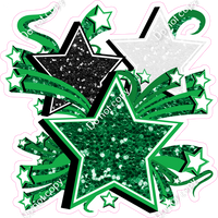 Star Bundle - Green, Black & White