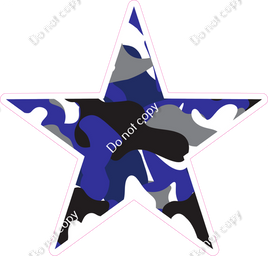 Blue Camo Star