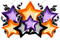 Foil Star Panel - Purple, Orange, Black