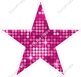 Disco - Hot Pink Star