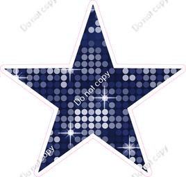 Disco - Navy Blue Star