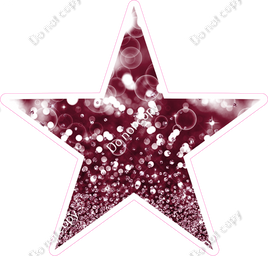 Bokeh - Burgundy Star