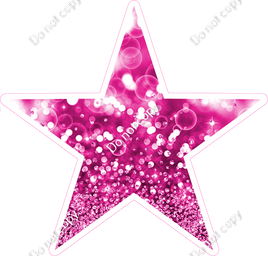 Bokeh - Hot Pink Star
