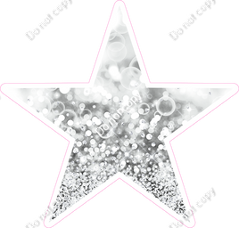 Bokeh - Light Silver Star