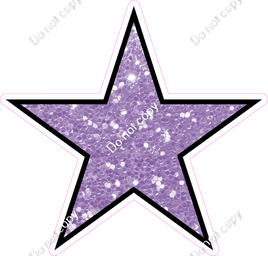 Sparkle - Lavender Star - Outlined