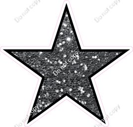 Sparkle - Silver Star - Outlined