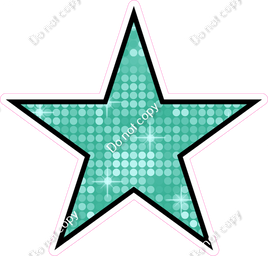 Disco - Mint Star - Outlined