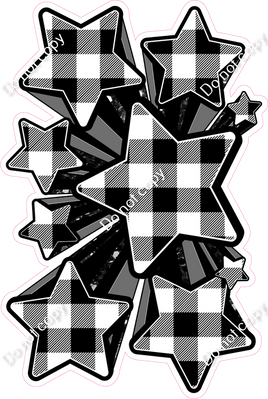 White Buffalo & Black Sparkle XL Star Bundle