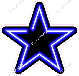 Neon Star - Blue