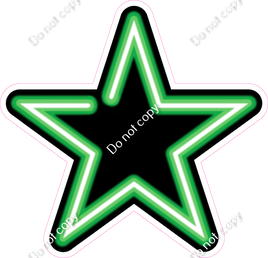 Neon Star - Green