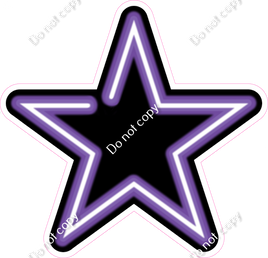 Neon Star - Purple