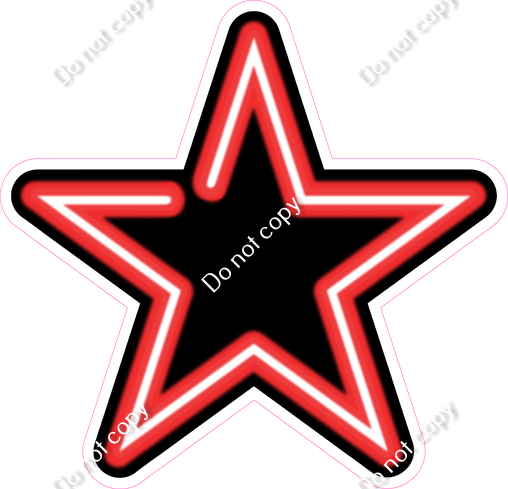 Neon Star - Red| Sign Swag USA