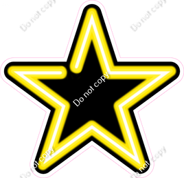 Neon Star - Yellow